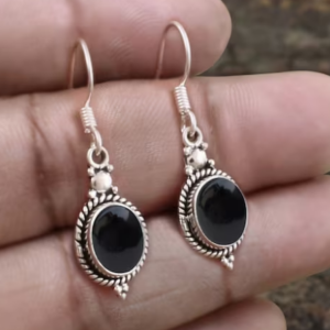 Black Onyx Earrings Designs